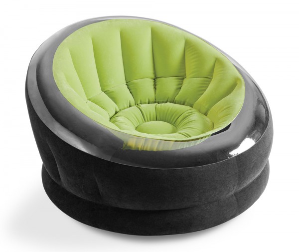 INTEX Lounge Sessel Fernsehsessel Sitzsack Camping Luftbett Gästebett Grün