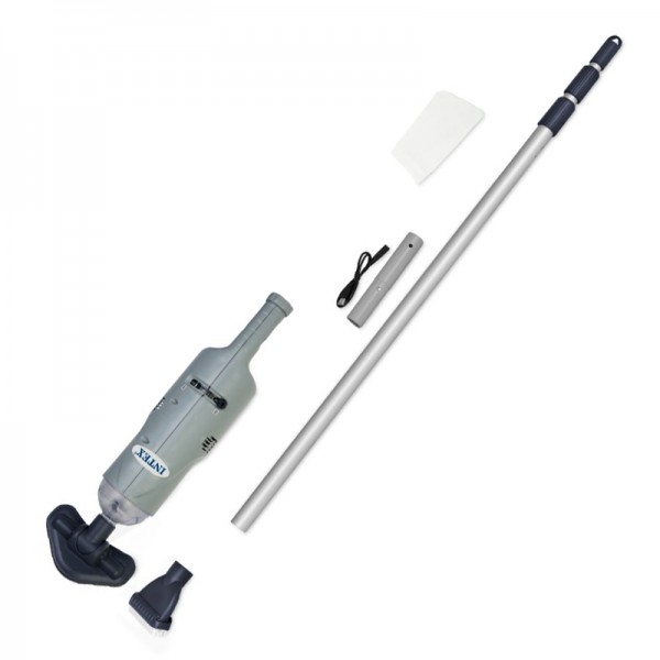 INTEX akkubetriebener Poolsauger Handsauger Bodensauger Poolreiniger mit Stange