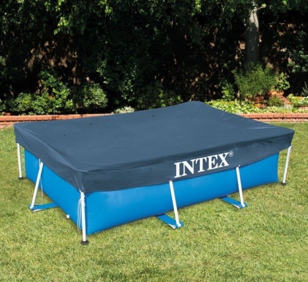 INTEX Abdeckplane Rechteck Frame Pool 260x160cm Poolabdeckung Poolabdeckplane