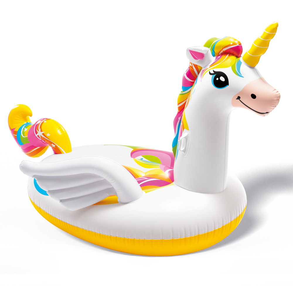 INTEX Schwimmtier Unicorn Einhorn XXL Schwimmliege Badeinsel Pool Wasserliege