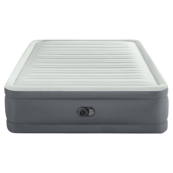 INTEX Luxus Luftbett PremAire Queen + 230V Pumpe Gästebett 203x152x46cm