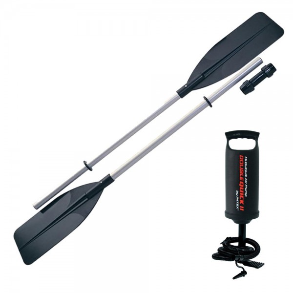 INTEX Seahawk 4 Set Schlauchboot + Paddel + Pumpe Angelboot Ruderboot 4 Personen