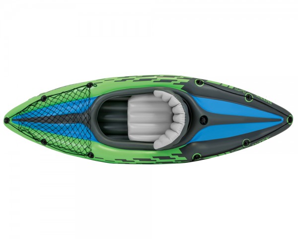 INTEX Challenger K1 Kajak Set Schlauchboot + Paddel + Pumpe für 1 Person