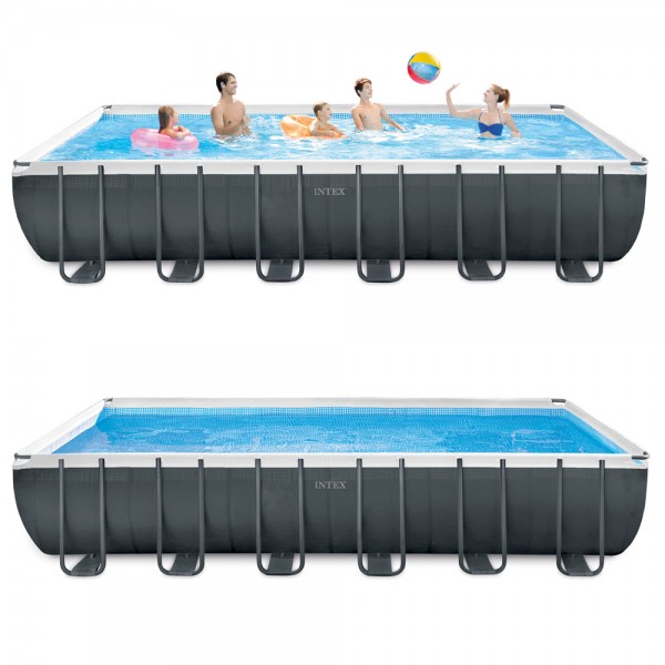 INTEX Komplettset Ultra XTR Frame Pool 732x366x132cm + Sandfilter Salzwasser