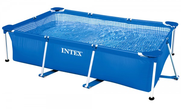 INTEX Family Swimming Pool Frame 220x150x60cm Schwimmbecken Planschbecken