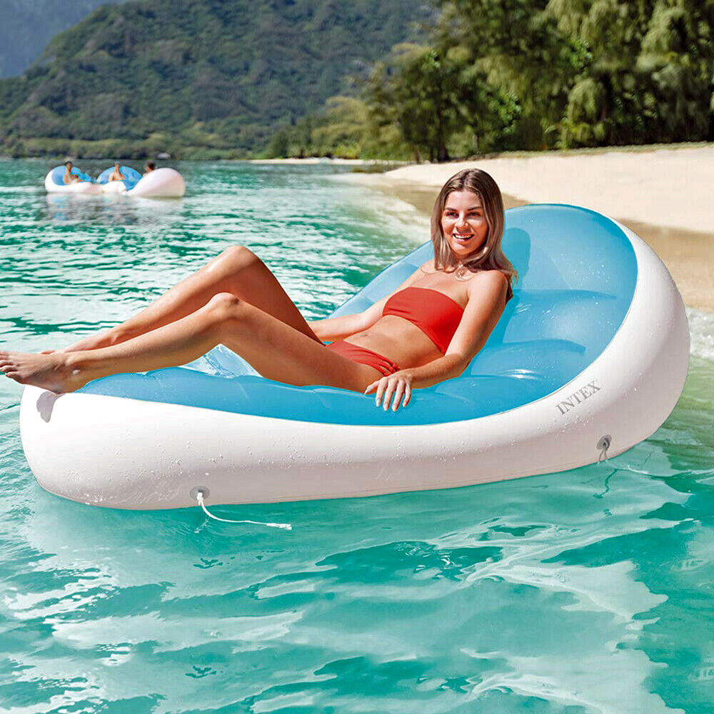 Getränkehalter Pool DHL INTEX Relax Lounge Schwimmliege Luftmatratze Badespaß 