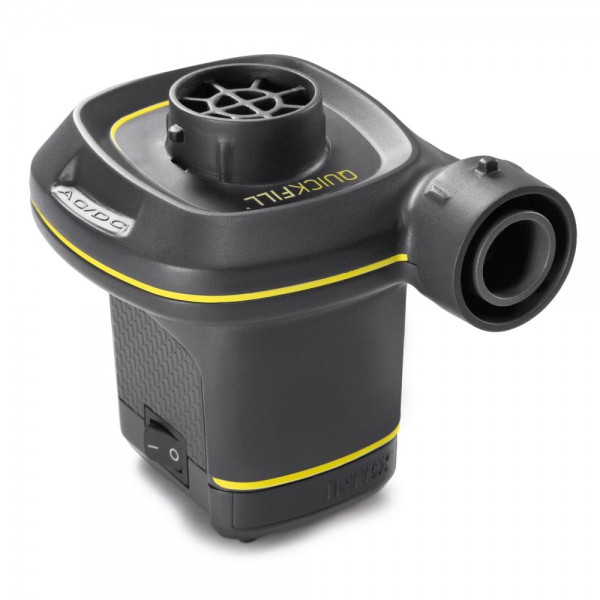 INTEX Quick Fill Elektrische Luftpumpe für 12V und 230V + 3 verschiedene Adapter