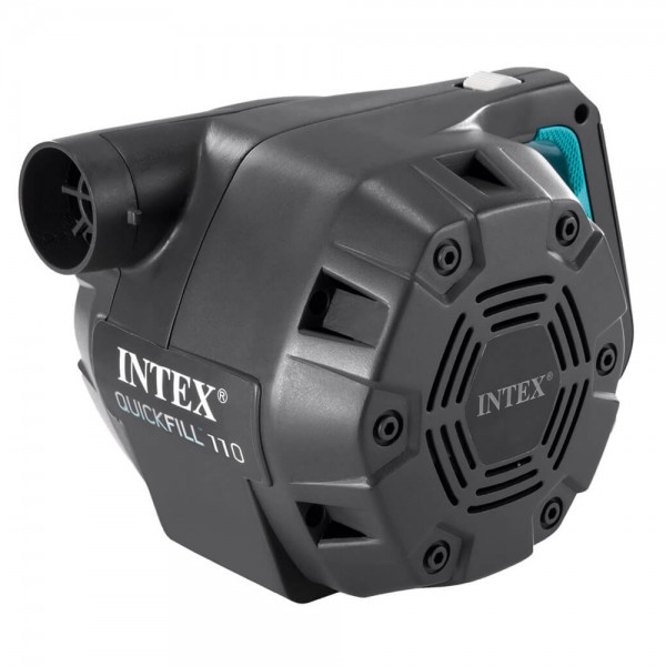 INTEX Quick Fill Elektrische Luftpumpe 230V mit 3 Adapter + Verbindungsschlauch